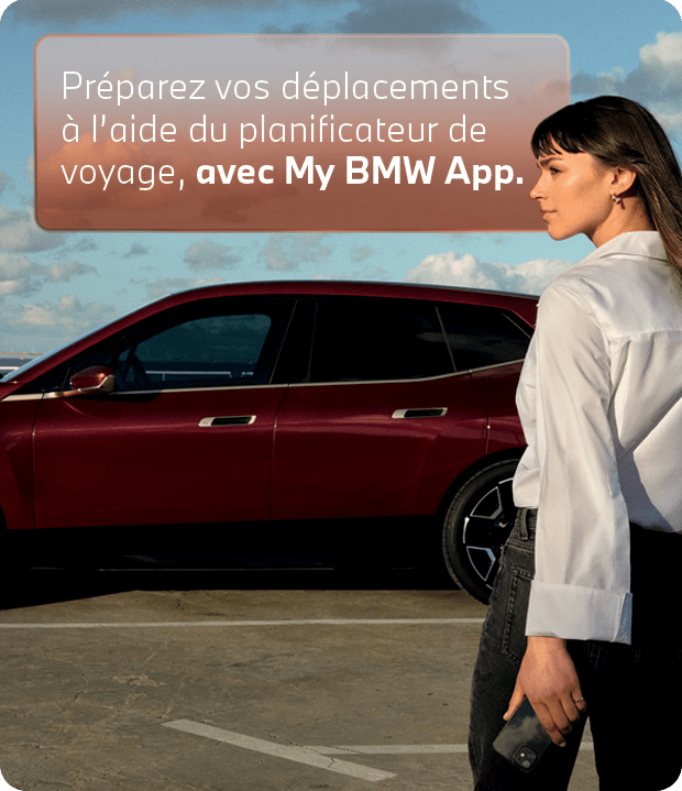 Préparez vos déplacement à l'aide du planificateur de voyage, avec My BMW App.