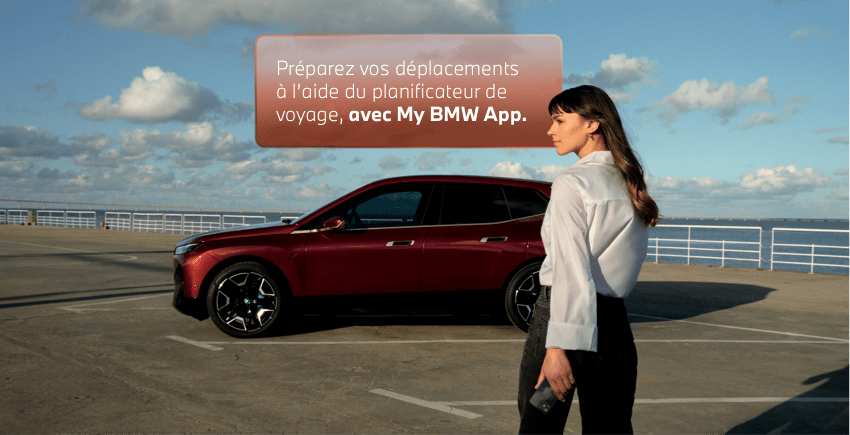 Préparez vos déplacement à l'aide du planificateur de voyage, avec My BMW App.